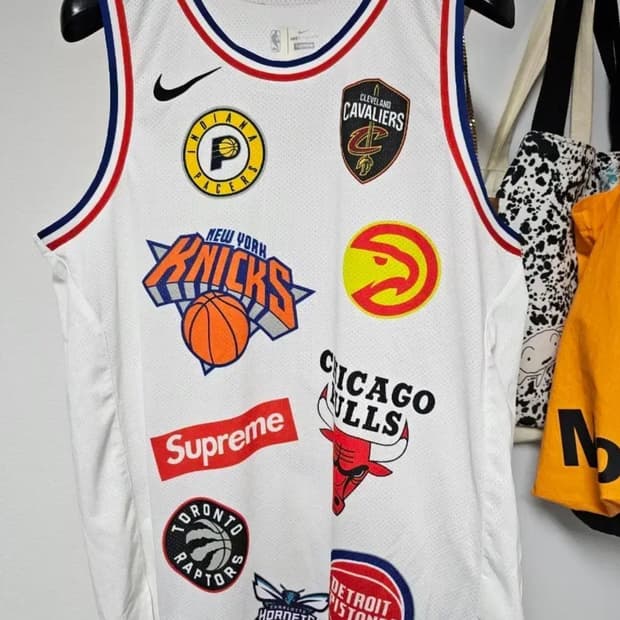 슈프림 나이키 nba 저지 48사이즈