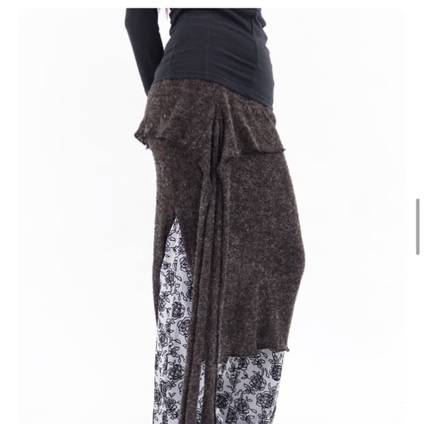 모드니치 wrap knit skirt