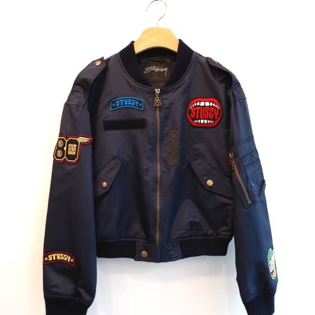 Stussy 스투시 재팬 우먼라인 패치 항공점퍼 / MA-1