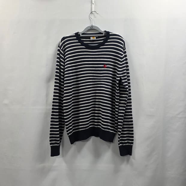 0092 Carhartt WIP 로비 스트라이프 램스울 니트 (L)