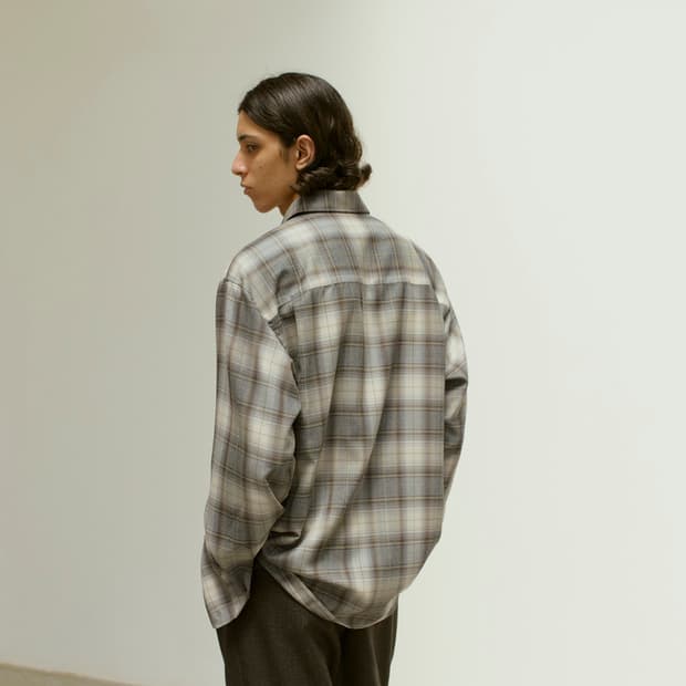 [4] 22aw 오라리 울 체크셔츠