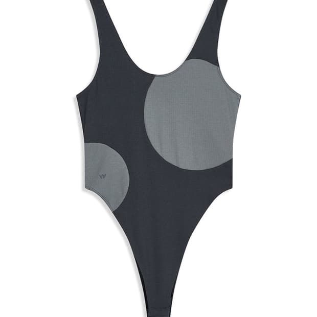OPEN YY DOTTYSUIT, CHARCOAL