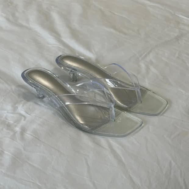 투명 쪼리 슈즈 240