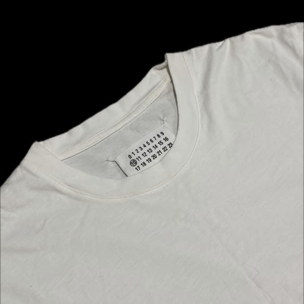 마르지엘라 백스티치 20ss 10번라인 반팔 티셔츠 화이트