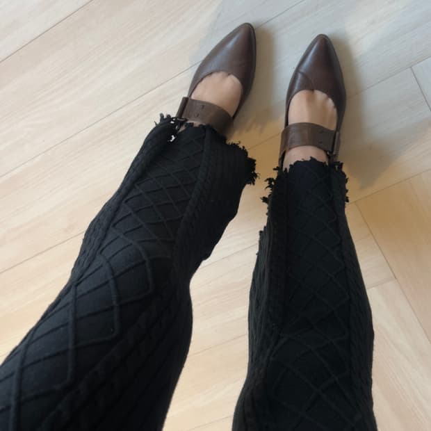 [JOUETIE] cable knit pants (woman M)