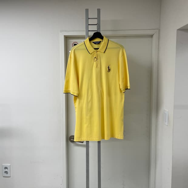 폴로 PK 반팔 카라티 옐로 L