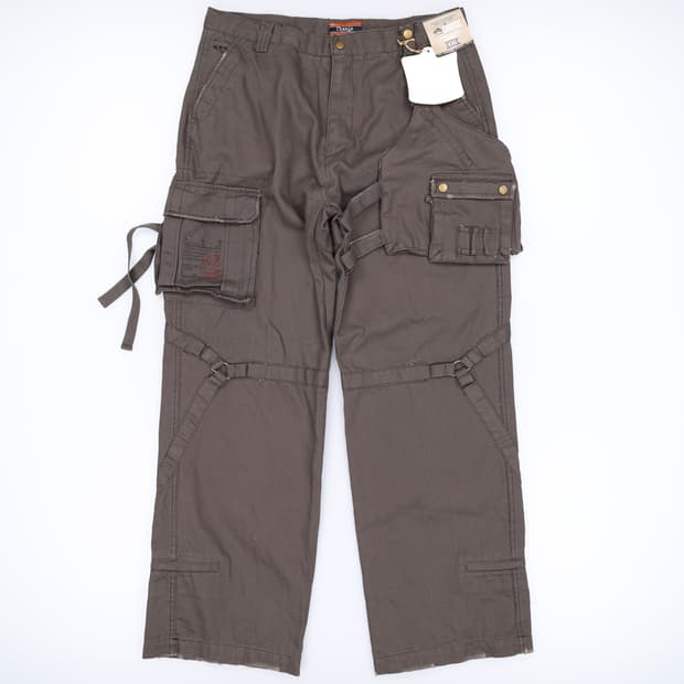 [XXL] 새상품 빈티지 멀티 포켓 워크 테크 카고 바지 3796