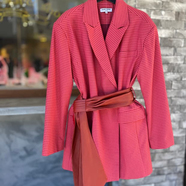 새상품 컨디션 opening ceemony체크 블레이저 XS/S(55,6