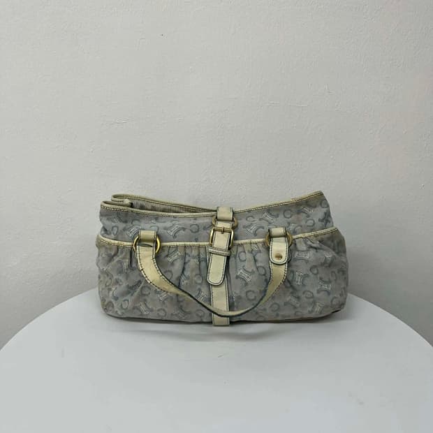 셀린느 빈티지 마카담 캔버스 숄더백 토트백