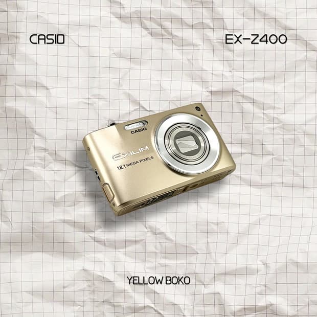 [수채감성] CASIO 카시오 엑슬림 EX-Z400 레트로 디지털 카메라