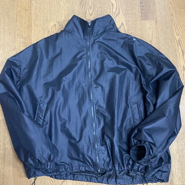 나일론 바람막이 자켓 블랙 os