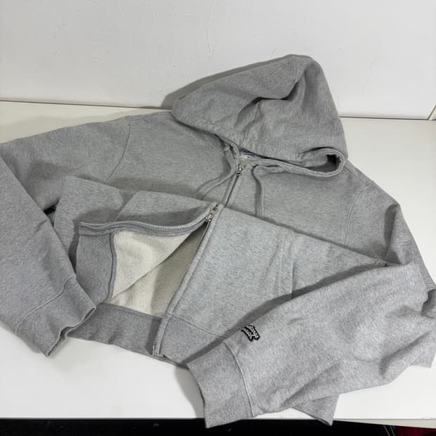 XL 멜란지마스터 그레이 투웨이 후드집업