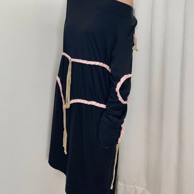 Vivienne Westwod 셔링 보트넥 원피스