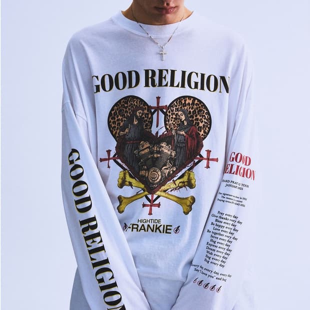 하이타이드 프랭키 화이트 긴팔 티셔츠