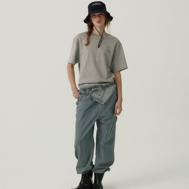 더바넷 Flower Car T-Shirt_grey