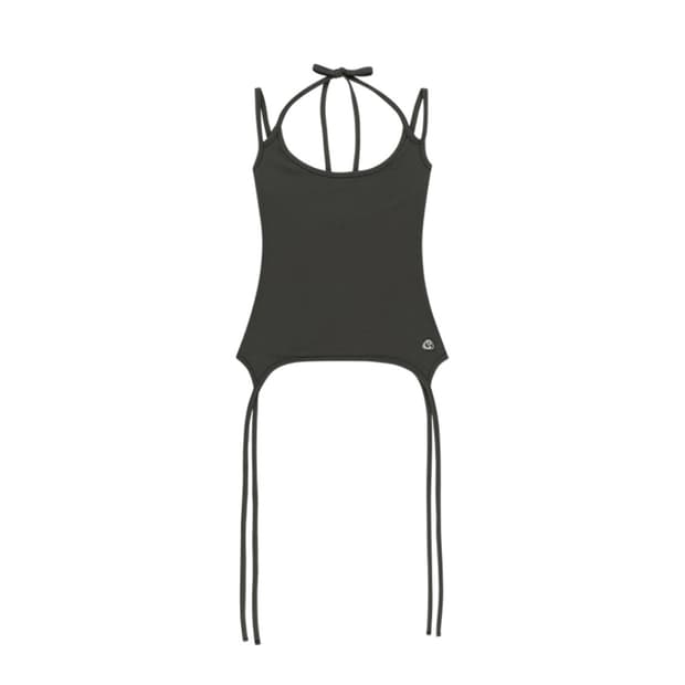 (구함)코이세이오 홀터 스트랩 슬리브리스 차콜