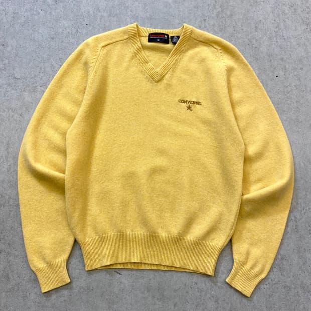 [M] 90-00s Converse 컨버스 브이넥 울 니트