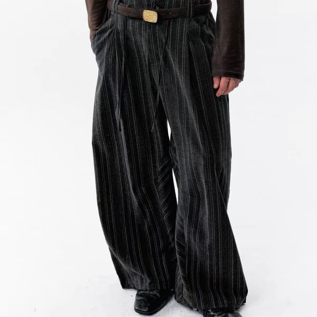 스트라이프 팬츠