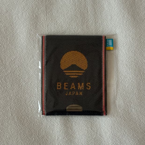 Beams Tatami Edge Logo Card Wallet