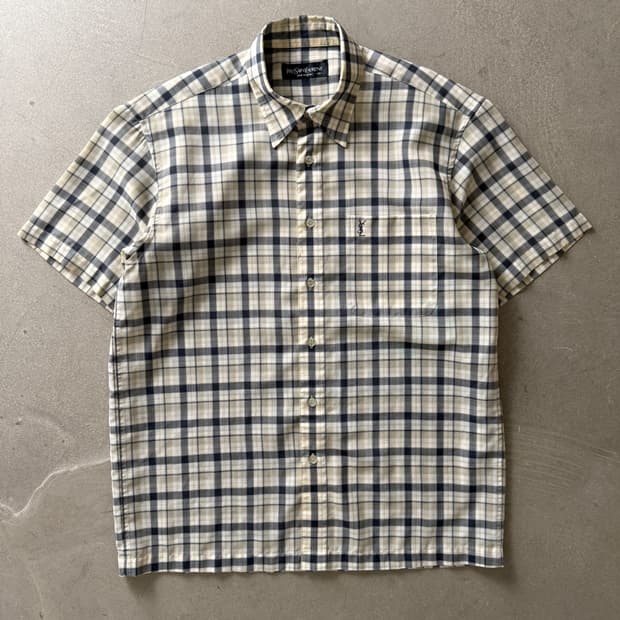  Vintage Yves Saint Laurent Check Shirt