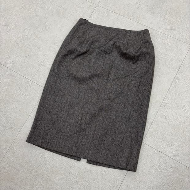빈티지 헤링본 H라인 스커트