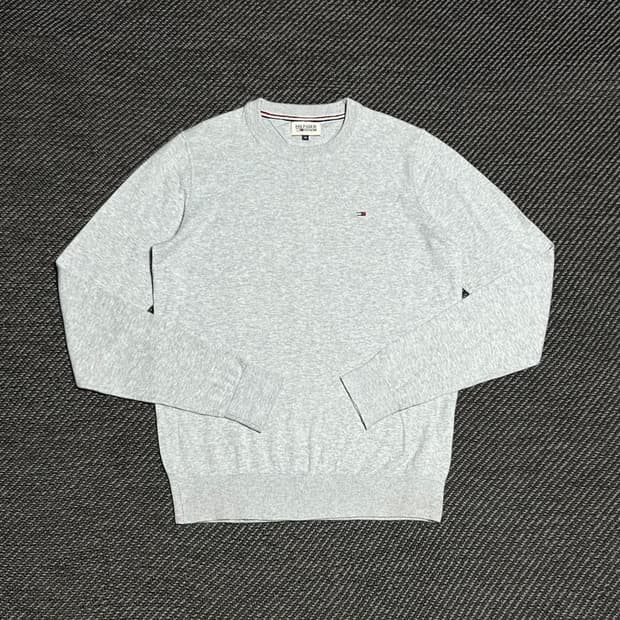 [M] Tommy 타미힐피거 그레이 라운드 니트