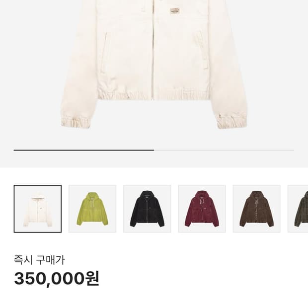 스투시 캔버스 워크자켓