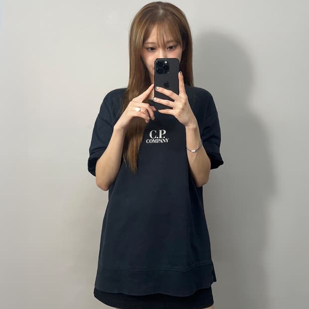 [정품]씨피컴퍼니 로고 프린트 반팔 티셔츠