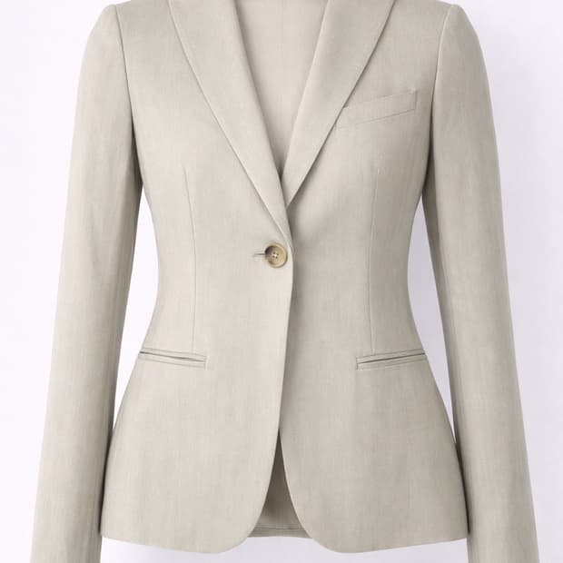 띠어리 린넨 여성 자켓 