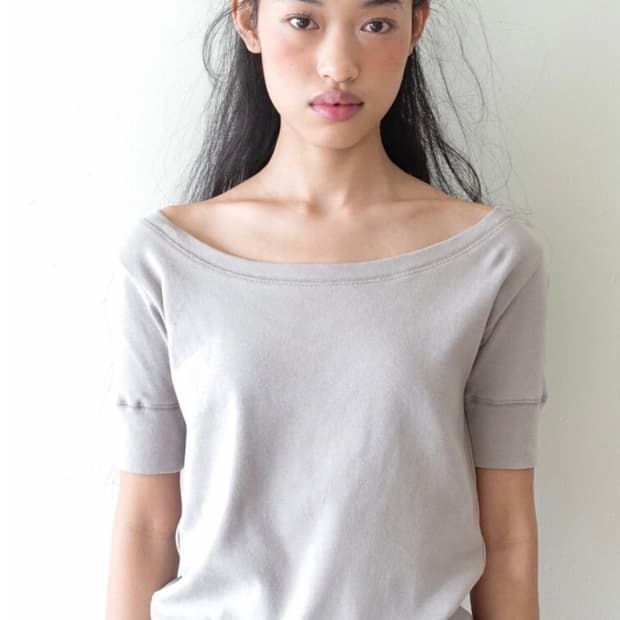 샵페어리 rib half top (greyish beige)