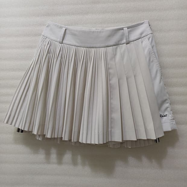 타이틀리스트 골프 여름 플리츠 랩 스커트 27 흰색 뒷밴딩 사랑봉봉