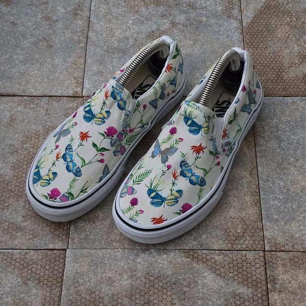 (225)반스 슬립온 버터플라이 플로럴 