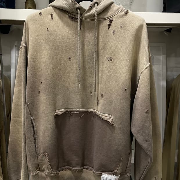 (MMY)미하라야스히로/브라운카키 데미지후드티(44)