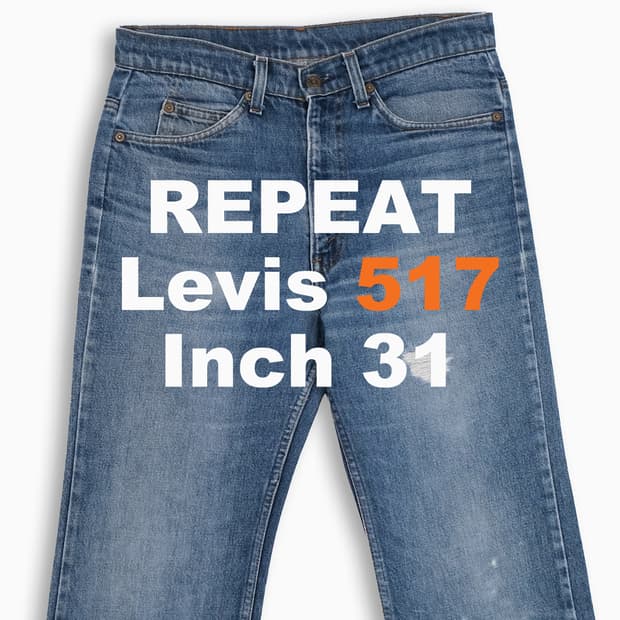 리바이스 517 오렌지탭 80s USA 31 인치 OR5173384