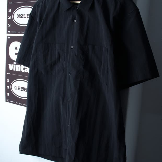(L-XL) 탑텐 반팔 카라 티셔츠 셔츠 남방 나일론 바스락-H32750