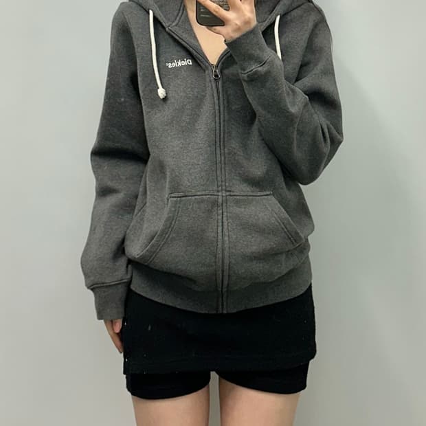 디키즈 y2k 와투케 차콜 후드집업