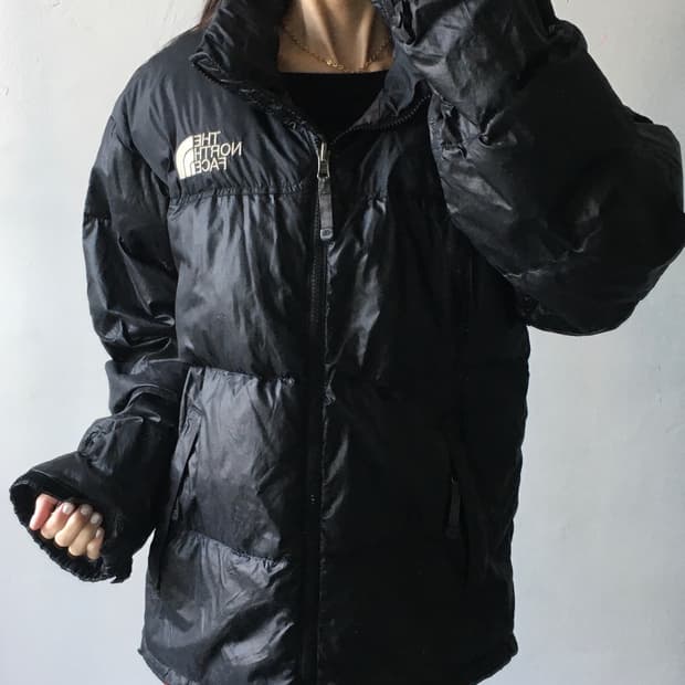 노스페이스 가슴로고 눕시패딩