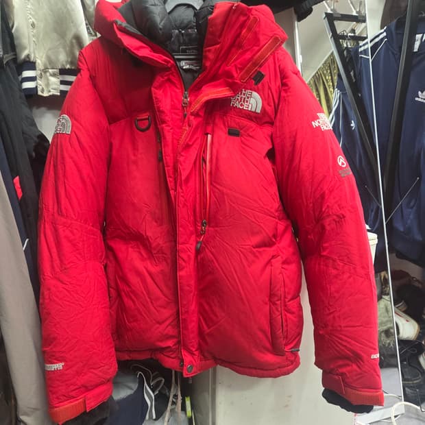 노스페이스  히말라야   레드   팽딩
