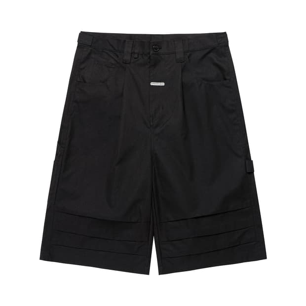 더바이닐하우스 THREE-QUARTER DART PANTS BLACK