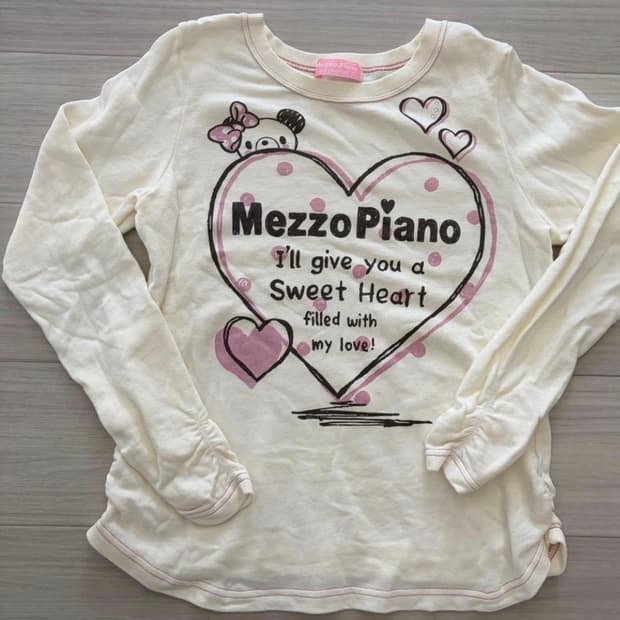 메조피아노 긴소매티셔츠