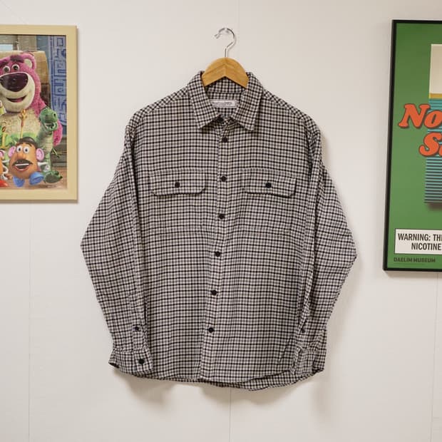UNIVERSAL PRODUCTS 체크 워크 셔츠
