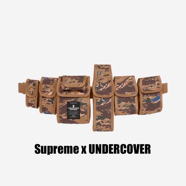 [OS] 슈프림 x 언더커버 벨트 웨이스트 백 브라운 카모