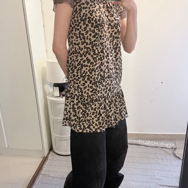 Japanese Vintage Leopard Print Dress