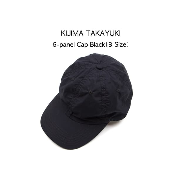 KIJIMA TAKAYUKI 6패널 캡 블랙