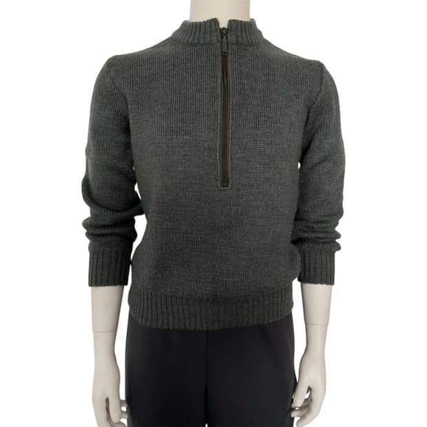 military zip sweater