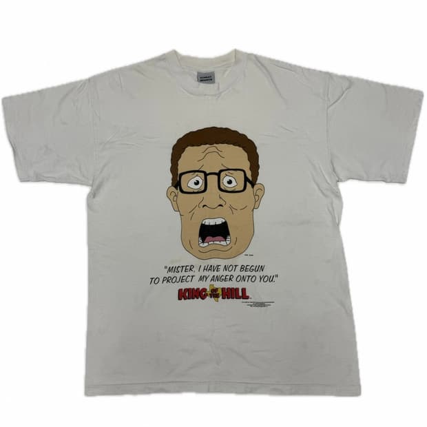 90s 킹 오브 더 힐 카툰 빈티지 티셔츠 XL