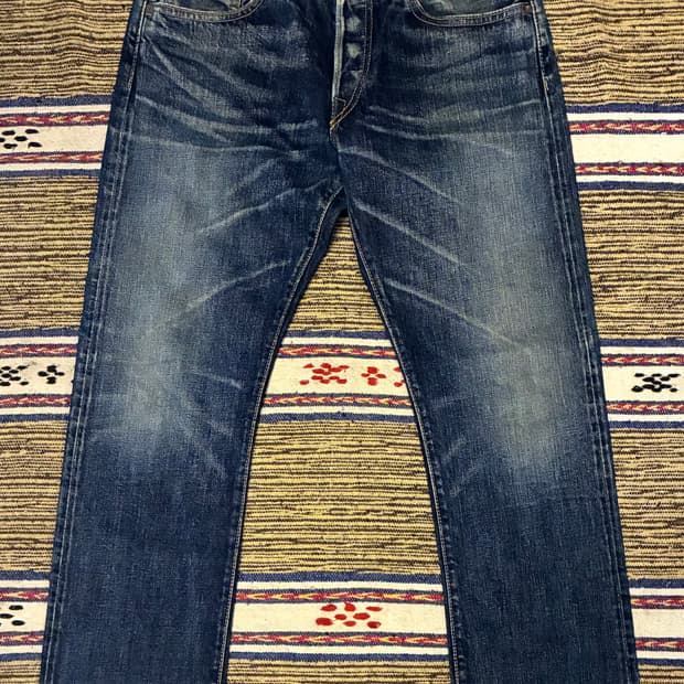 (32)RRL 더블알엘 슬림핏 캐니언 워싱 셀비지데님 청바지 