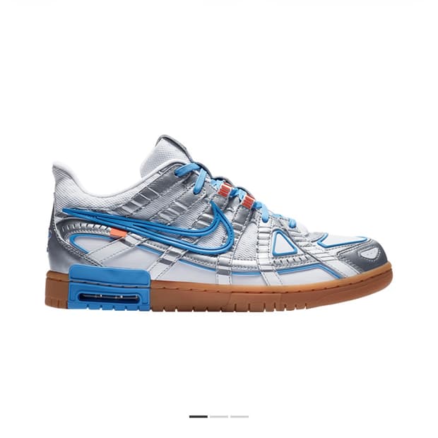 나이키 x 오프화이트 에어 러버 덩크 유니버시티 블루