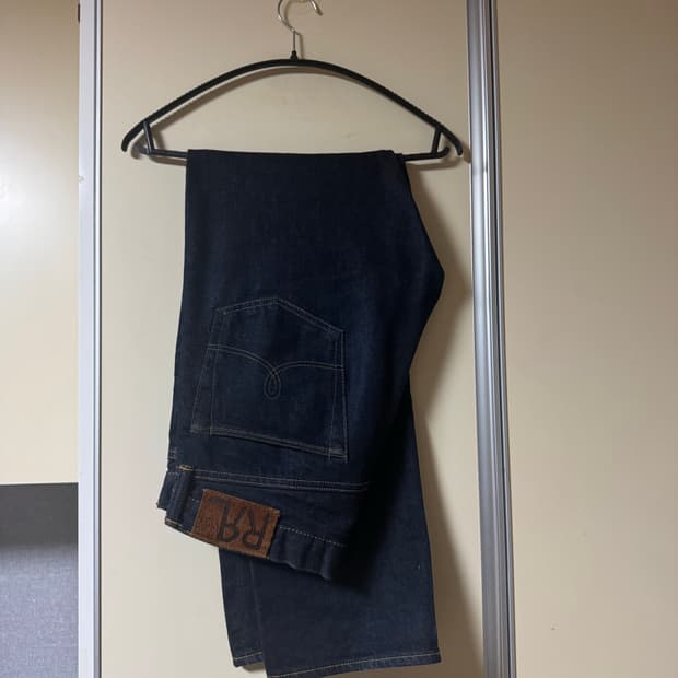 더블알엘 RRL 스트레이트 레그 원스 워시 셀비지진 31x30