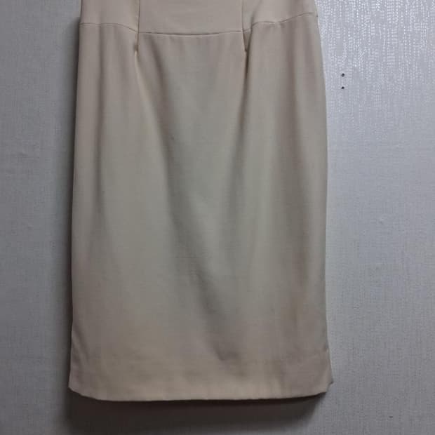 일본빈티지 제니 GENNY 100% 아이보리 순모스커트 허리 27 28 